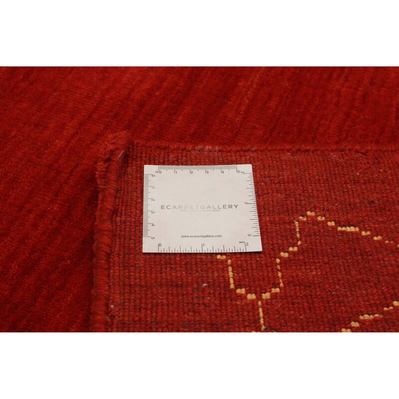 Kashkuli Gabbeh Red Rug 4'9" x 6'7" - 4'9 x 6'7