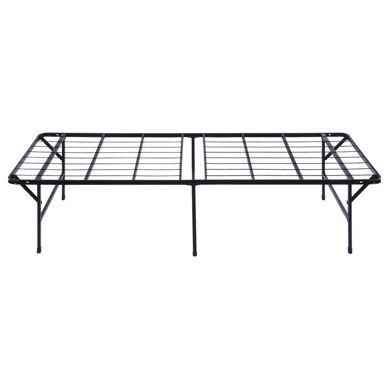 Mabel Metal Mattress Support Platform Bed Black