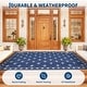 preview thumbnail 15 of 43, Garvee Cross Pattern Waterproof Reversible Outdoor Patio Rug