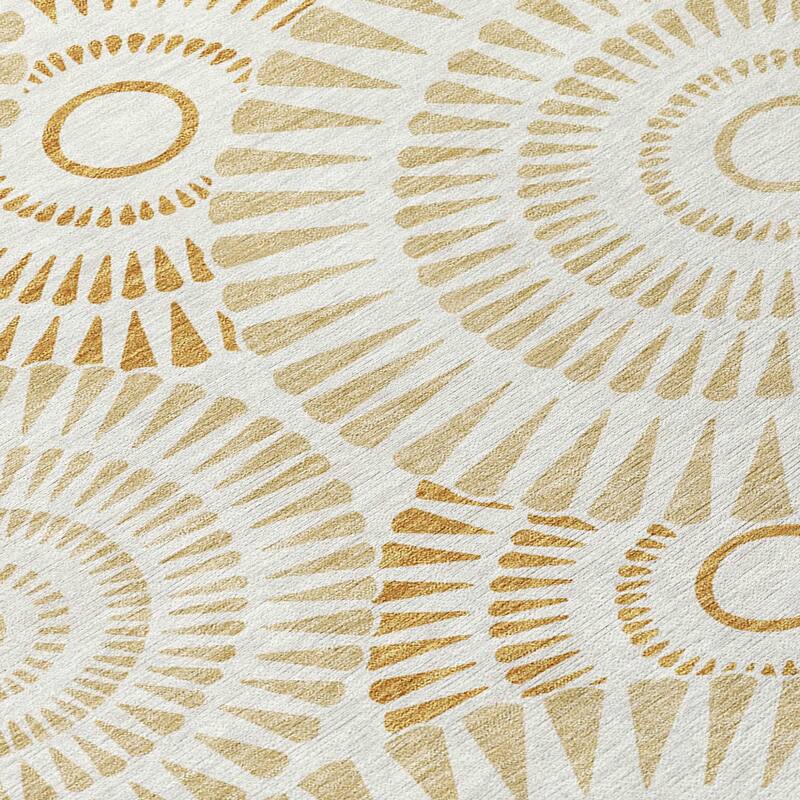 HomeRoots Geometric Transitional Rectangle Outdoor Rug