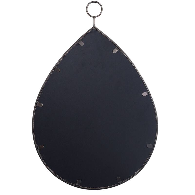 Harp & Finial Haile 24-inch Plain Beveled Glass Mirror - Gold Metal Frame