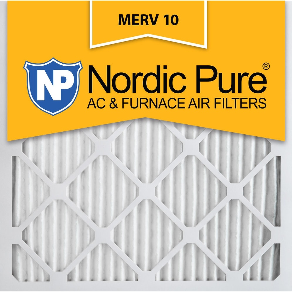 Nordic Pure 12x12x1 MERV 8 Pleated AC Furnace Air Filters 2 Pack