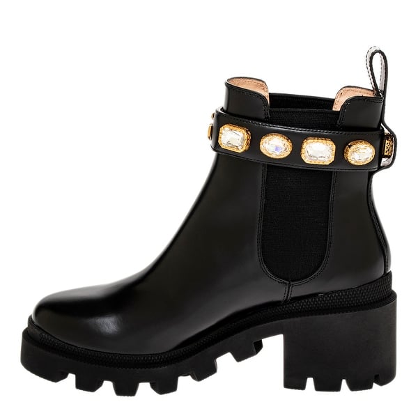 Gucci Ankle Boots with Gem Studded Straps - Bed Bath  display picture 3
