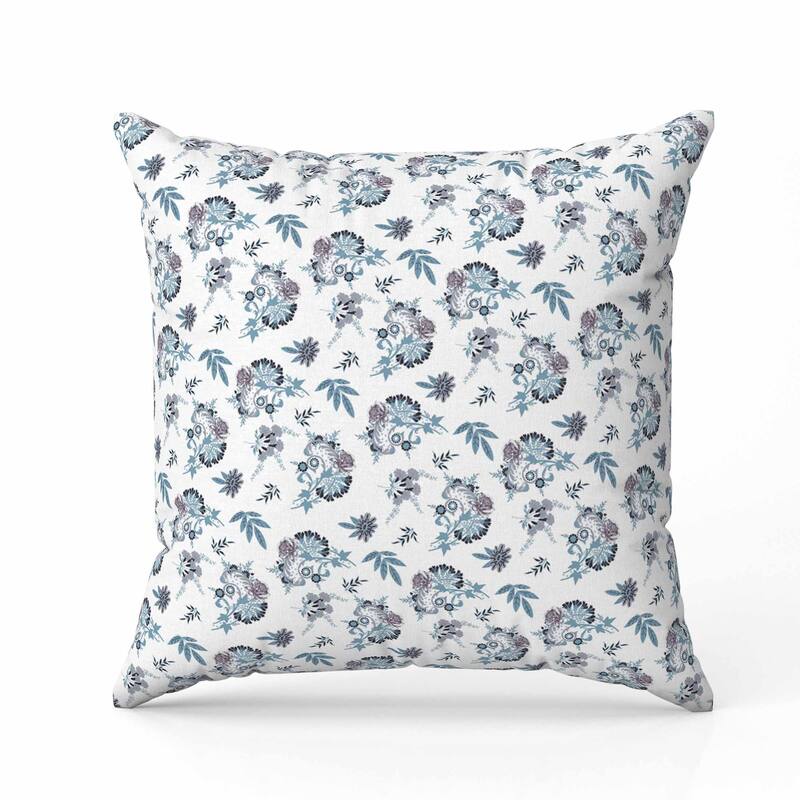 Rose Dreams Faux Suede Reversible Throw Pillow White and Brown