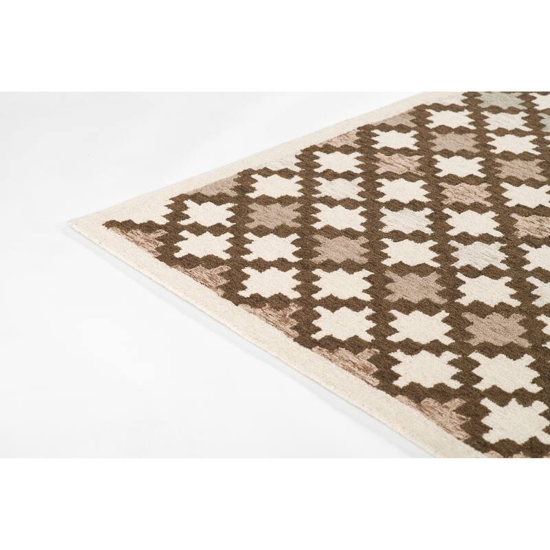 Erin Gates by Momeni Abbott Diamond Trellis Hand Tufted Wool Area Rug