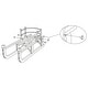 preview thumbnail 3 of 6, vidaXL Backrest for Snow Sledge Removable Backrest for Toboggan Wooden Sledge - 38.8" x 6.3" x 0.1"