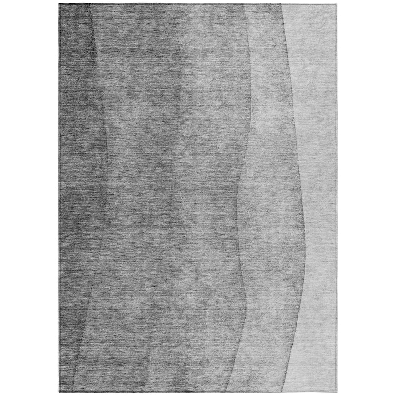 HomeRoots Ombre Transitional Rectangle Outdoor Rug