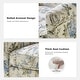 preview thumbnail 52 of 53, HULALA HOME Georg Transitional Floral Fabric Swivel Rocker Chair with Removable Backrest and Rolled Armrest Set of 2