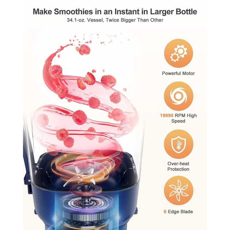 Portable USB-C Blender - Leakproof, BPA-Free, with Strap