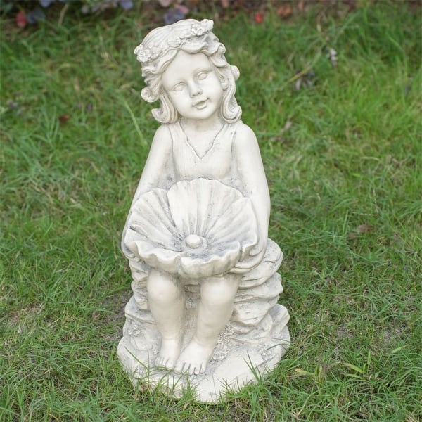 slide 2 of 8, Modern 9.84" Magnesium Oxide Sculpture White