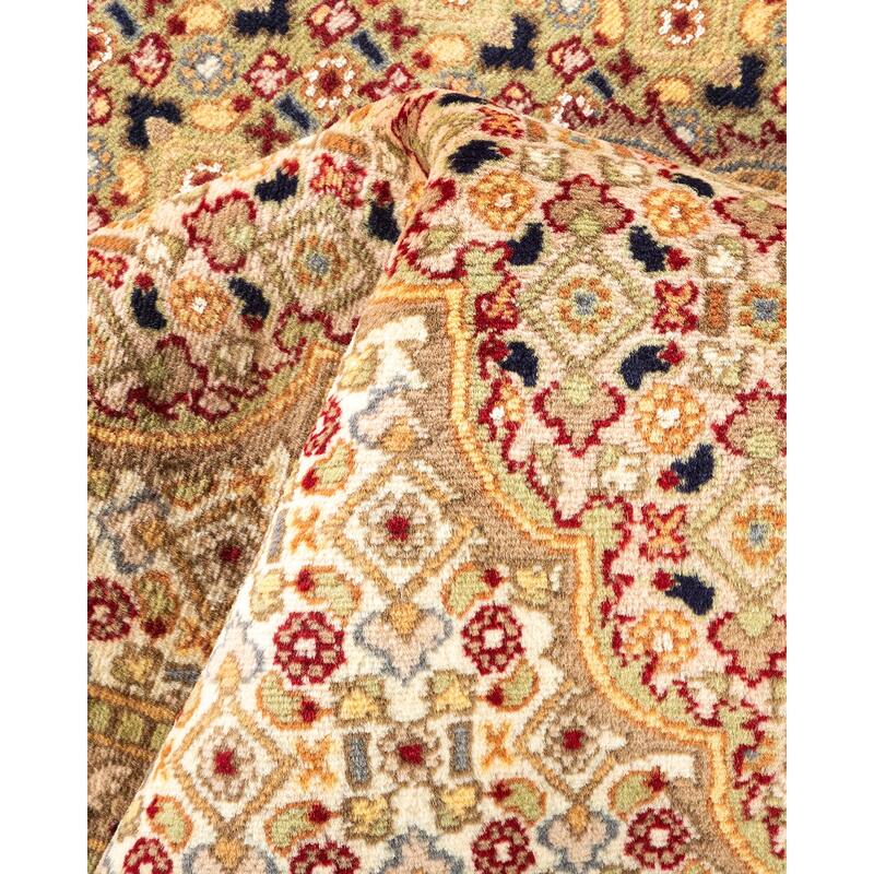 Overton Hand Knotted Wool Vintage Inspired Traditional Mogul Red Area Rug - 8 x 10