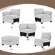 preview thumbnail 83 of 96, Modern Couduroy Modular Sectional Sofa Couch with Ottoman for Living Room