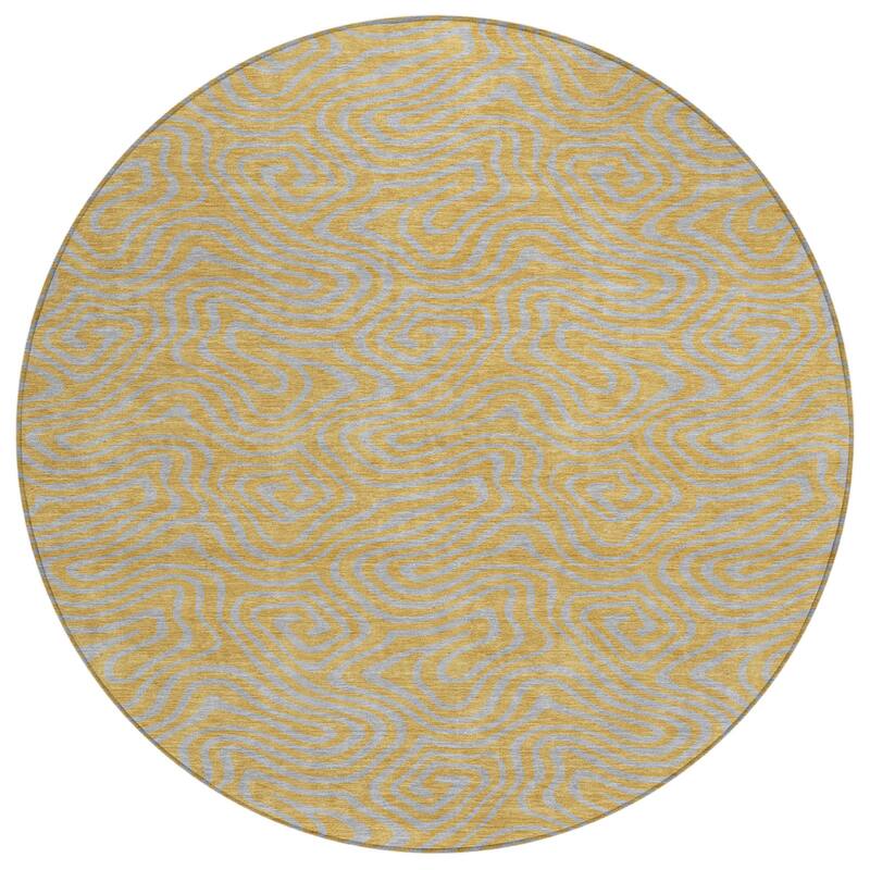 HomeRoots Abstract Transitional Rectangle Outdoor Rug
