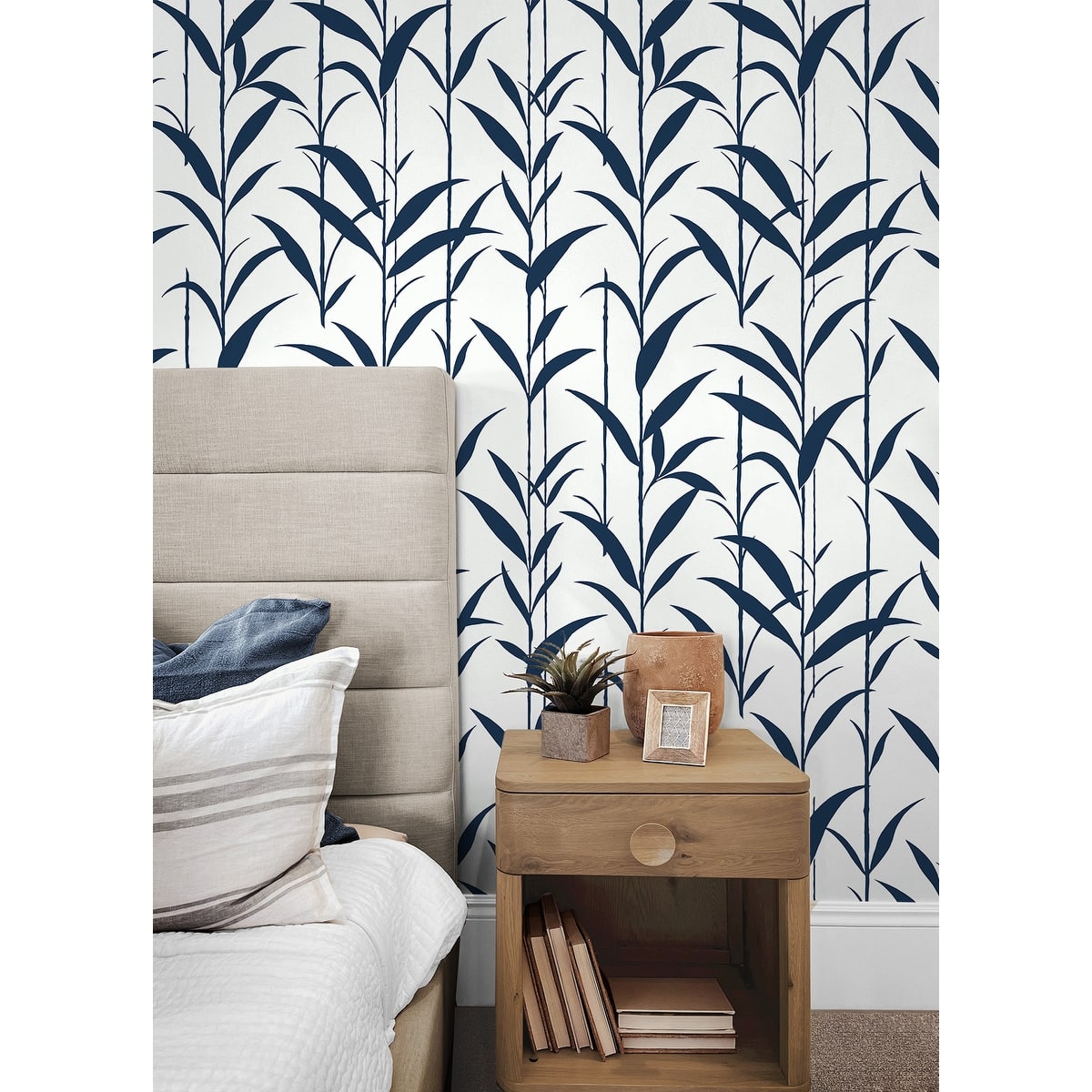 NextWall Bamboo Silhouette Peel and Stick Wallpaper 27 in. W x 18 ft
