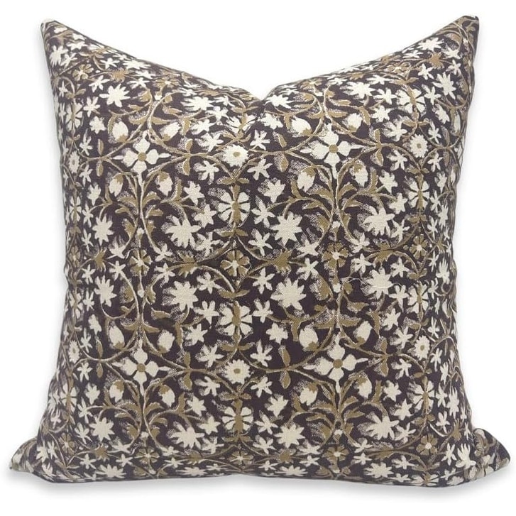 Fabdivine Cotton Brown Pillow Cover Rustic Summer Gift Decor, Mahalaxmi