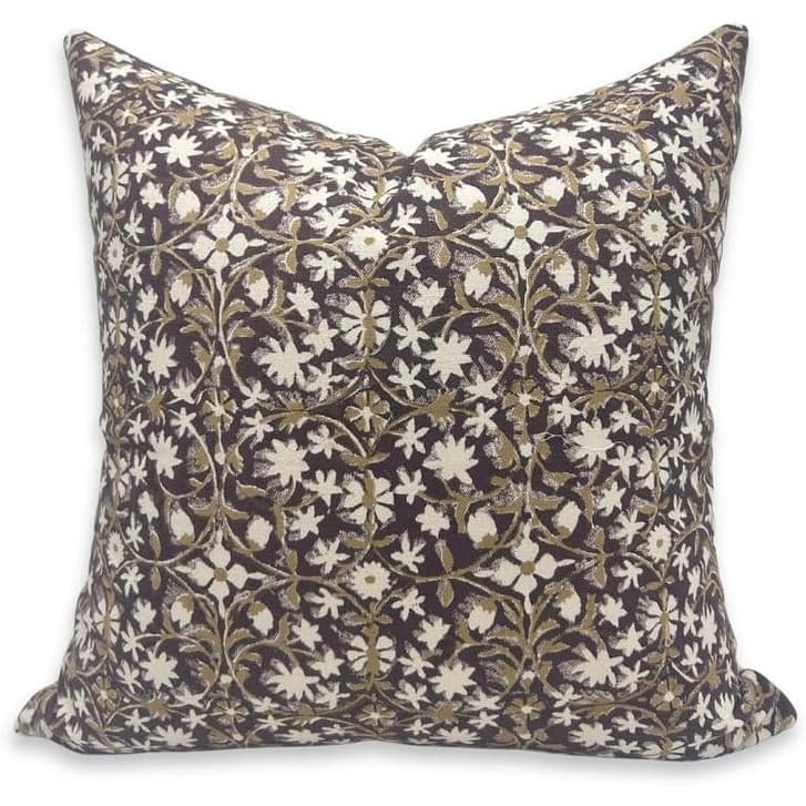 Fabdivine Cotton Indoor Sofa Block print pillow Cover - Pillow Covers - 22" x 22"