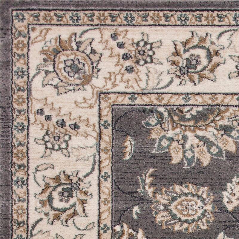 Domani Avon Grey/Ivory Timeless Traditional Rug