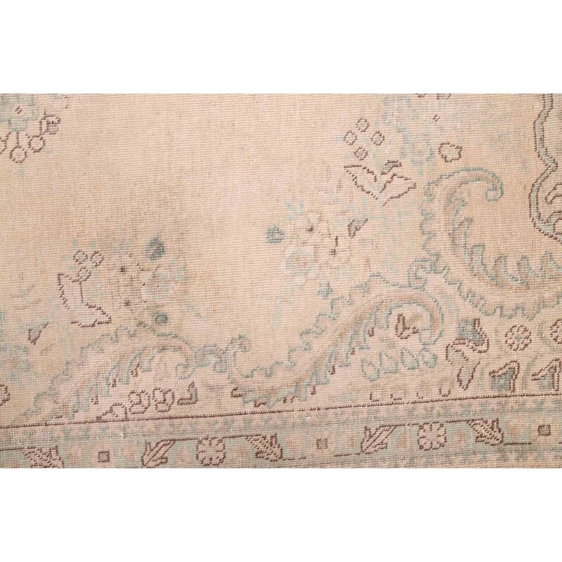 ECARPETGALLERY Hand-knotted Antalya Vintage Beige Wool Rug - 8'0 x 10'10