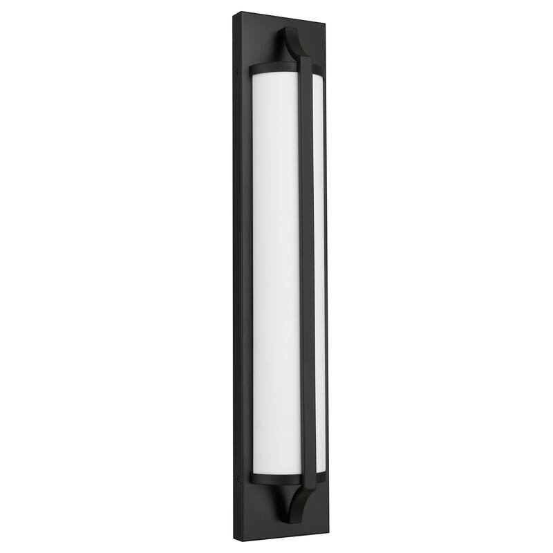 Integrated LED Bathroom Vanity Light Bar - 26.77" W x 7.09" D x 5.91" H - Black