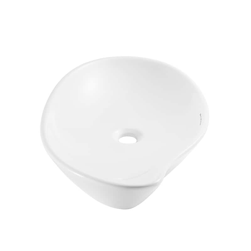 Champs Vessel Sink - 25.55" x 15.55" 5.5" - 25.55" x 15.55" 5.5" - White