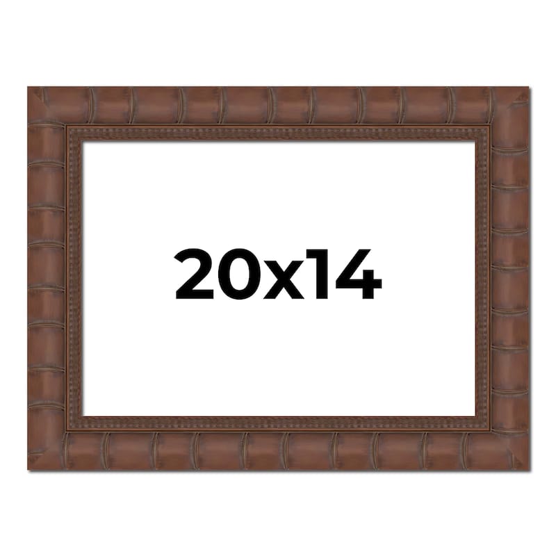 20x14 Frame Pewter Solid Wood Picture Frame Width 1.625 Inches | Interior Frame Depth 0.6875 Inches