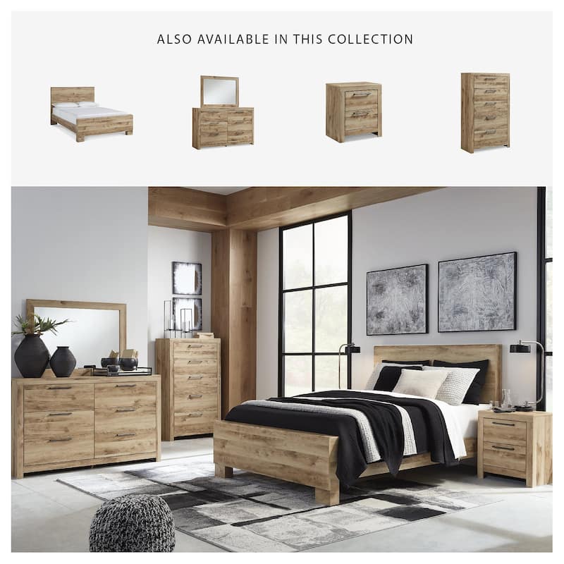 Signature Design by Ashley Hyanna Tan Brown Panel Bed