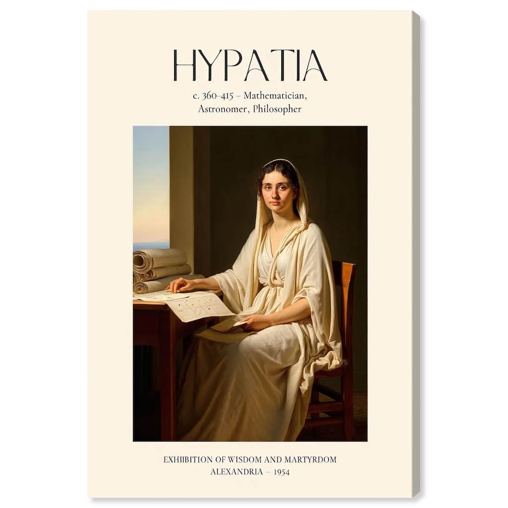 Philosopher of Alexandria Canvas by Art Remedy, Gallery Wrapped