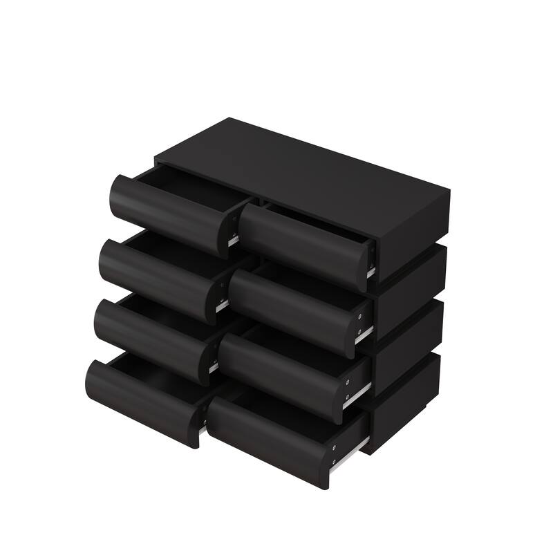 Modern 6/8 Drawer Dresser Chest without Handle