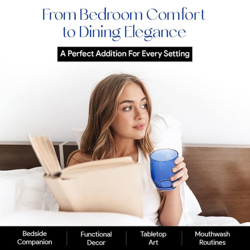 American Atelier Bedside Water Carafe with Tumbler Cup - 40 Oz