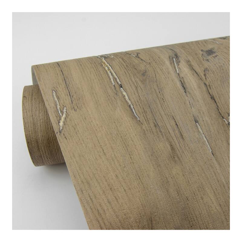 Advantage Jackson Light Brown Wooden Plank Wallpaper - 20.9 x 396 x 0.025