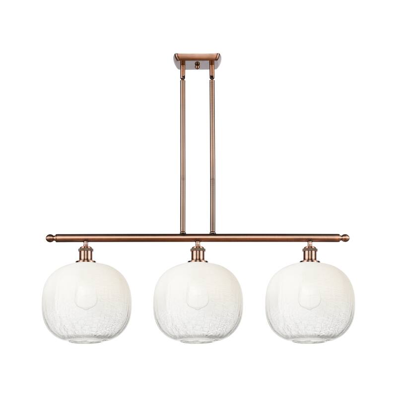 Innovations Lighting Endless Possibilities Ballston - Brookhaven Sphere - 3 Light 37" Stem Hung Island Light