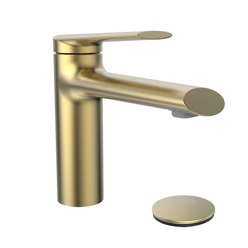 Belanger OPA22 Single-Handle Bathroom Faucet with Drain - Matte Gold