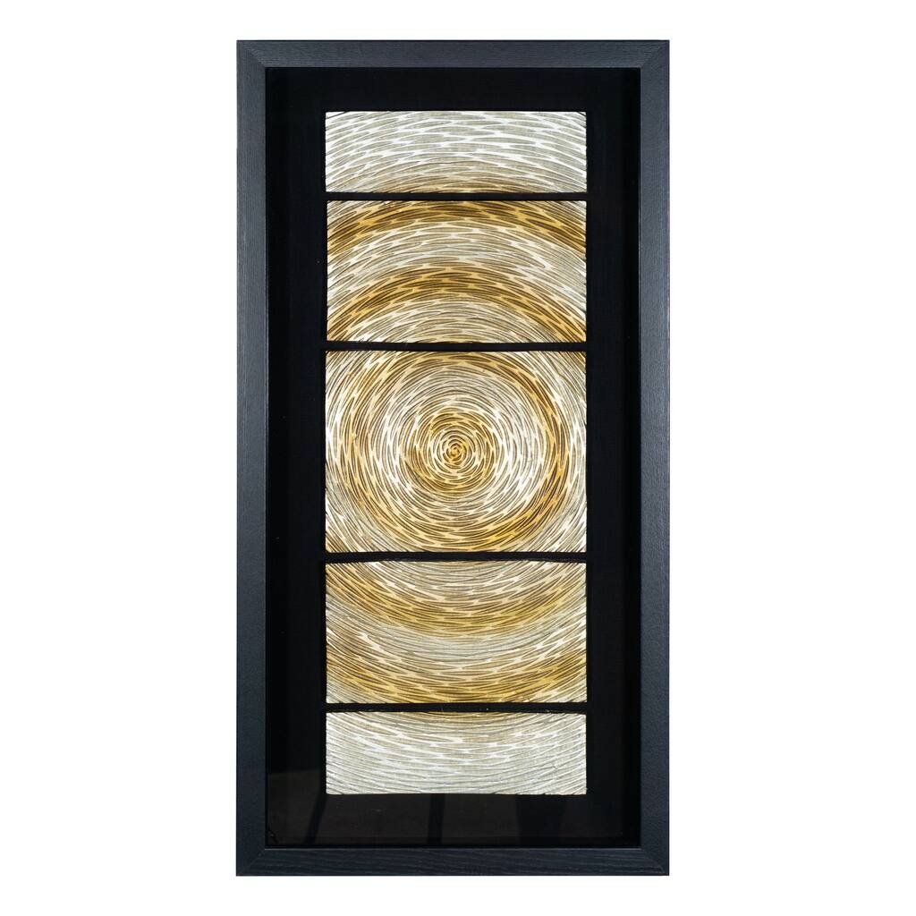 HUJI Wood Carving Shadow Box Wall Decor