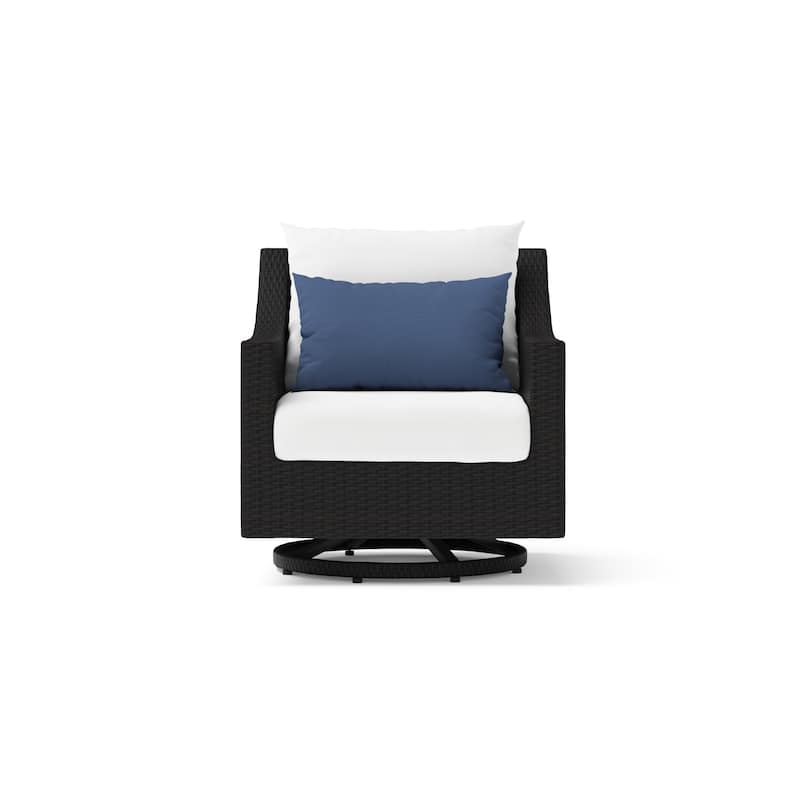 Deco 2 Piece Sunbrella Outdoor Patio Motion Club Chairs - 30"W x 33"D x 32"H