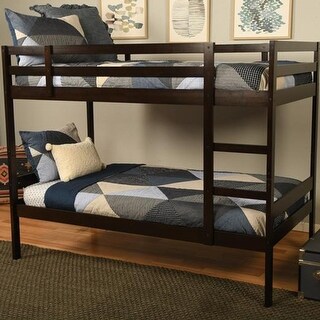Java Bunk Bed Furniture Sydney Twin-size Wood Bunk Bed in Java Brown - Bed Bath ...