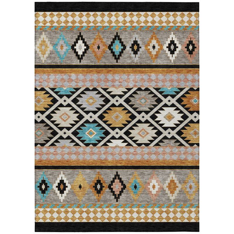 Machine Washable Indoor/ Outdoor Global Clemente Chantille Rug