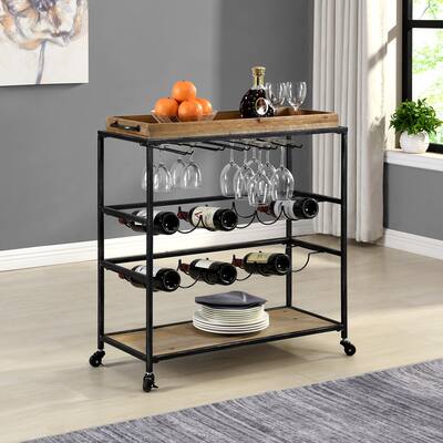 FirsTime & Co. Concord Farmhouse Removable Tray Bar Cart