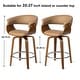 preview thumbnail 22 of 167, Glitzhome Set of 2 or 4 Modern Counter & Bar Height Wooden Swivel Bar Stools