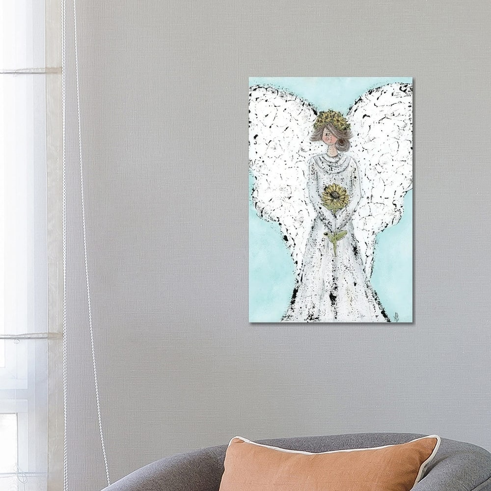 iCanvas "Sunflower Angel" by Ashley Bradley Canvas Print