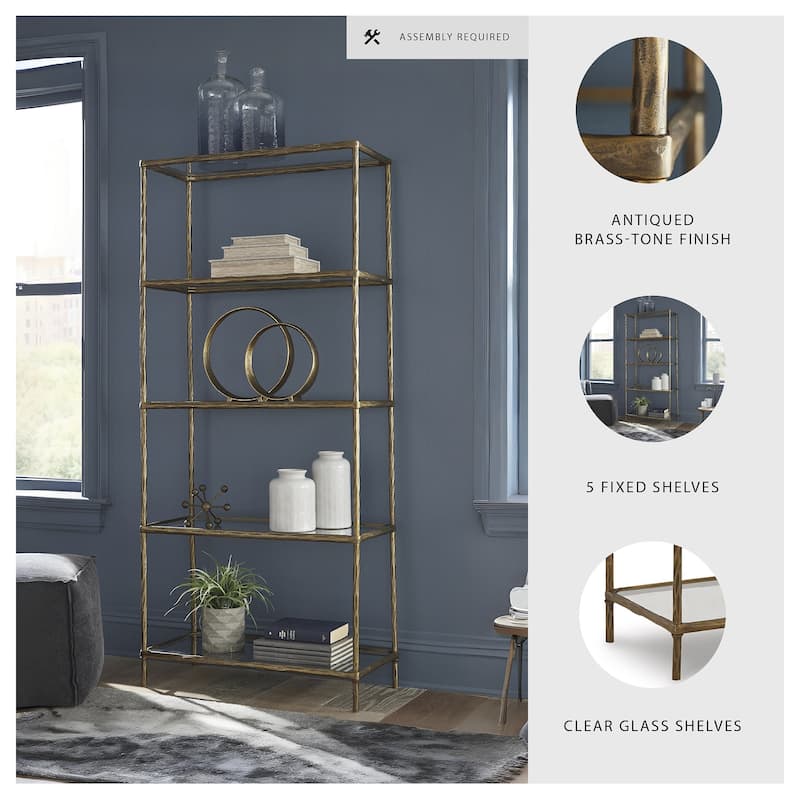 Ryandale Bookcase - 32.25" W x 14.75" D x 72.5" H