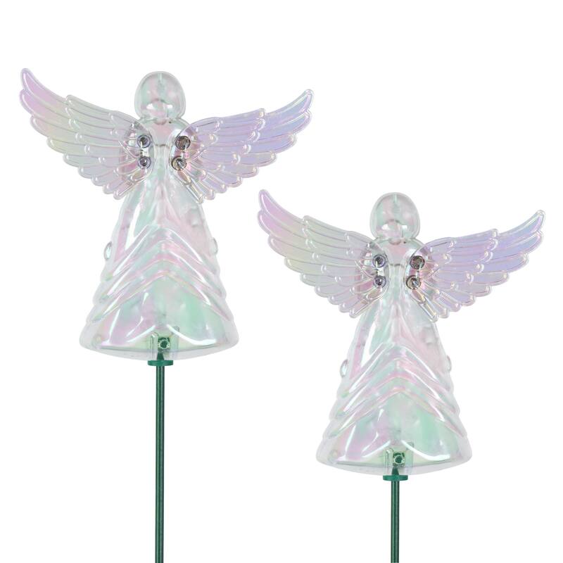 Exhart 2 Piece Angel WindyWing Garden Stakes, 4.5 by 30 Inches