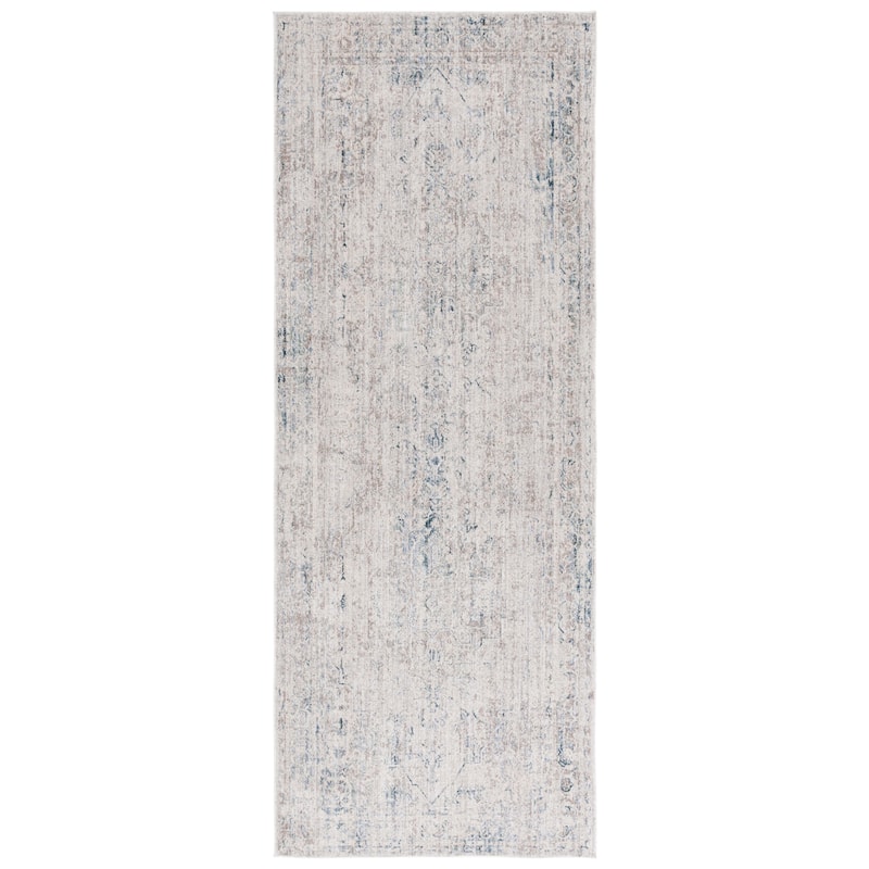 SAFAVIEH Antique Gudbjort Irantzu Traditional Rug - 4' x 10' - Grey/Blue