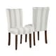 preview thumbnail 1 of 86, HomePop Classic Parsons Dining Chair - Set of 2 Brown Stripe and Cream Woven