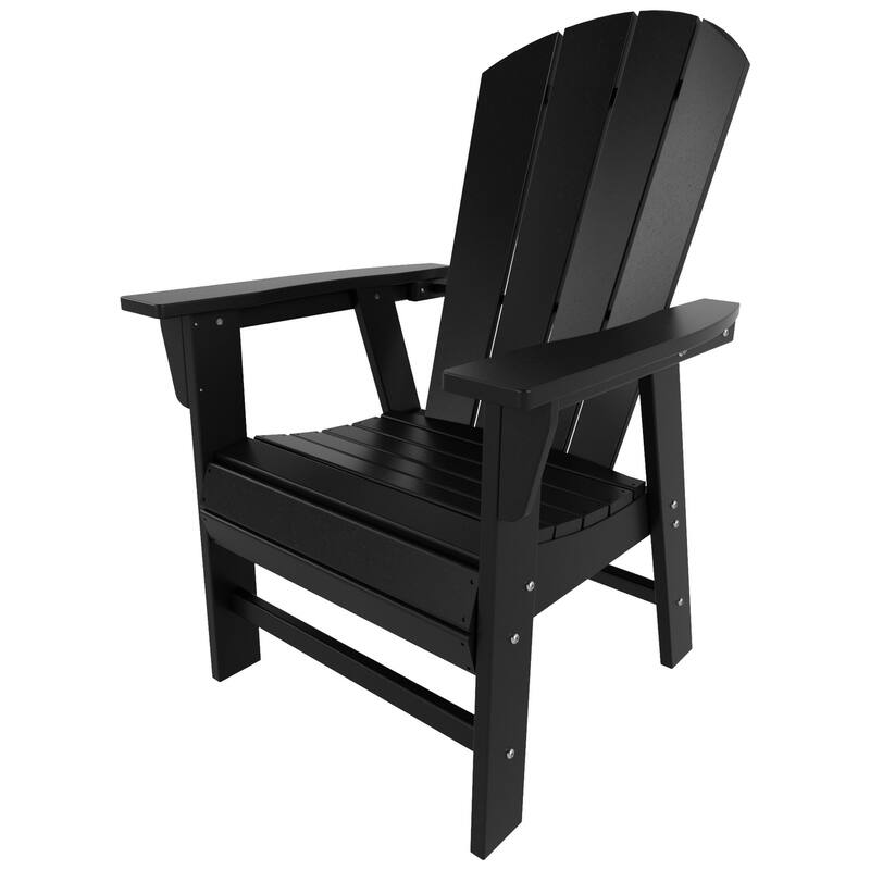 Polytrends Laguna Casual Upright Adirondack Chair (Set of 2)