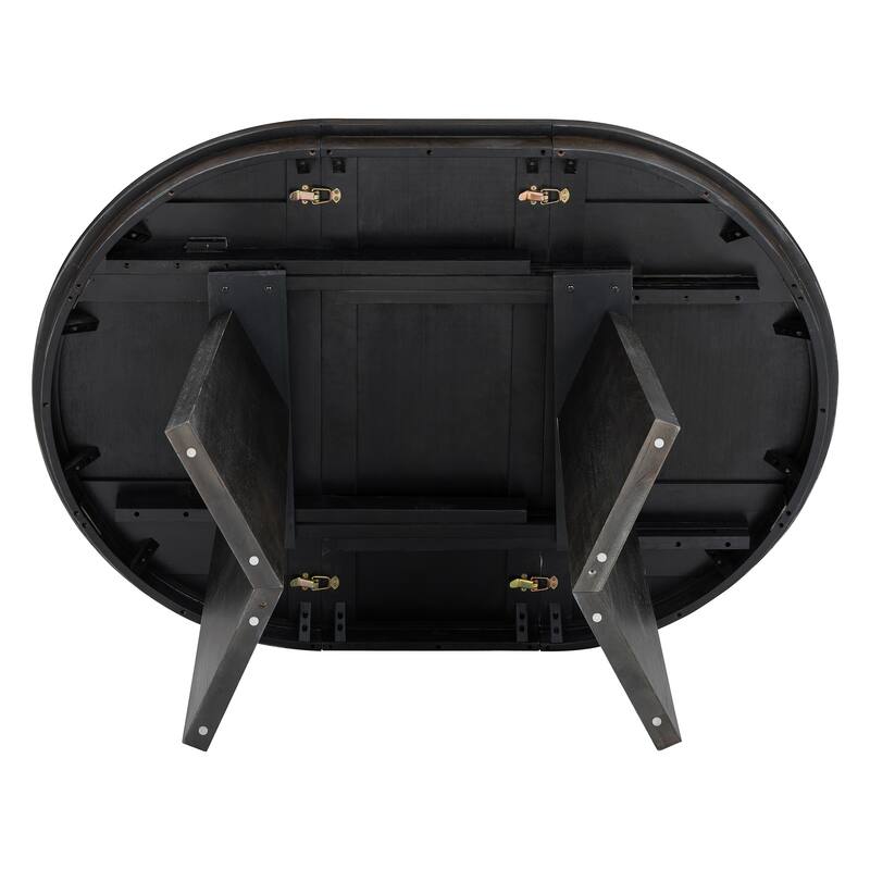 Extendable Dining Table with 16-inch Leaf