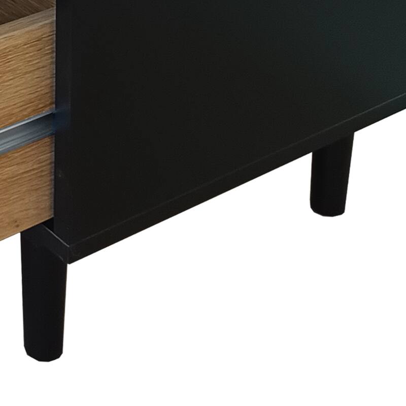 Black Dresser File Cabinet Chest of Drawers Console Cabinet Base Cabinet