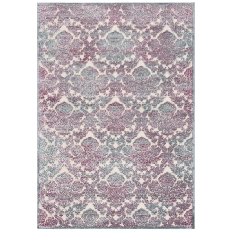 SAFAVIEH Paradise Loremarie Boho Modern Viscose Rug - 5'3" x 7'6" - Grey/Multi