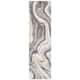 SAFAVIEH Craft Clytie Modern Abstract Marble Pattern Rug - 2'3" x 18' Runner - Grey/Gold