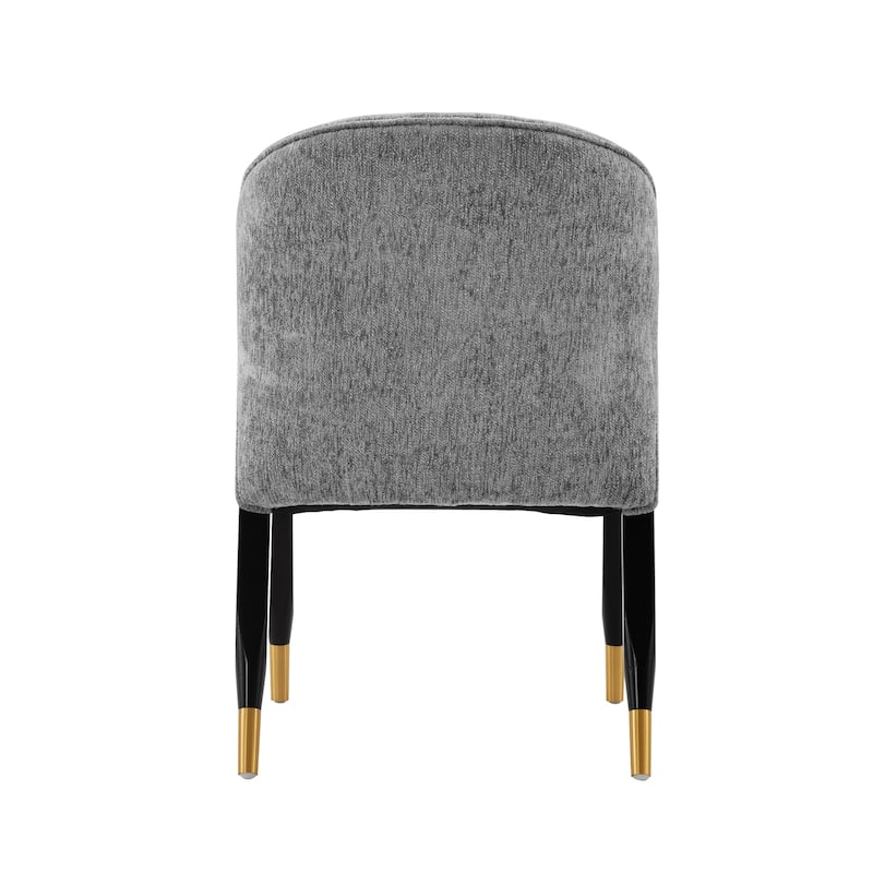 Manhattan Comfort Ola Chenille Wood Dining Chair