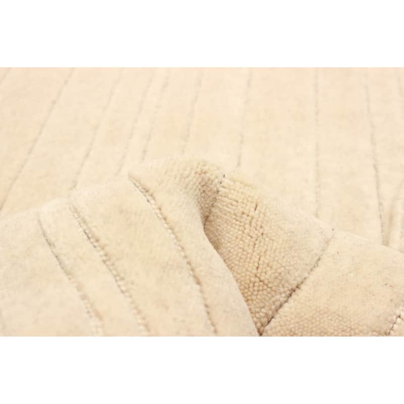 Kashkuli Gabbeh Cream Rug 4'0" x 3'11" - 4'0 x 3'11